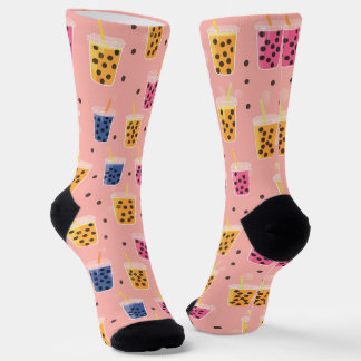 Bubble Tea Bliss - Fun Boba Milk Drink Socks