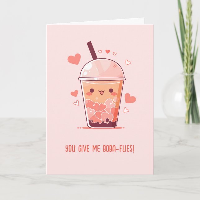 Bubble Tea Cards - Cute Boba Milk Tea Pun (Front)