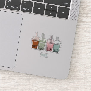 Bubble tea cartoon illustration