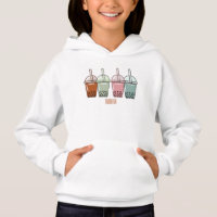 Bubble tea cartoon illustration