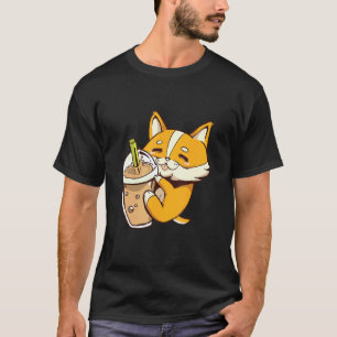 Bubble Tea Cute Corgi Dog Puppy Boba Tea Sweet Dri T-Shirt