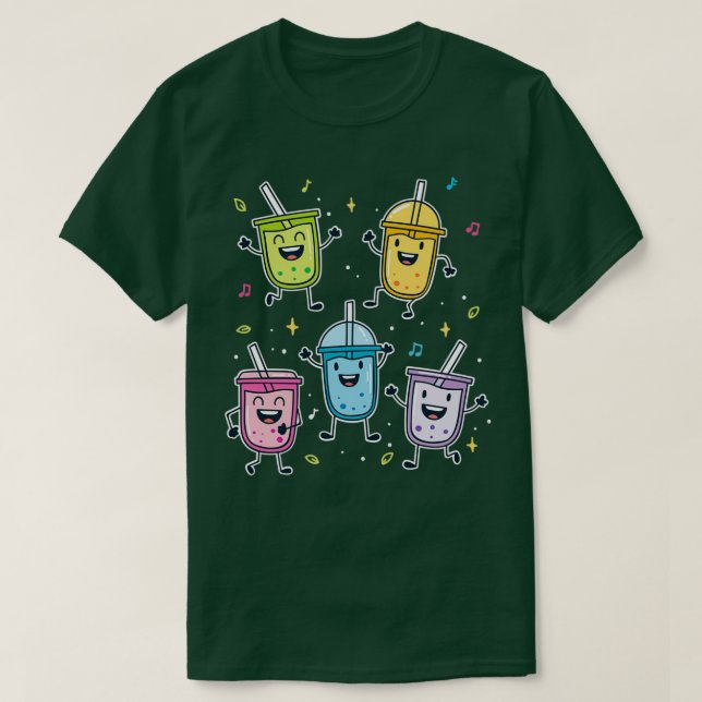 Bubble Tea Flavours T-Shirt (Design Front)