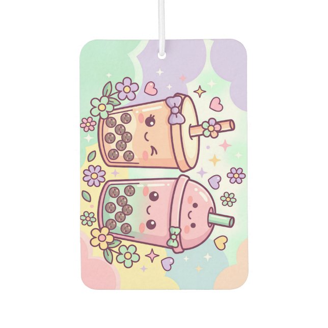 Bubble Tea Friends Air Freshener (Front)