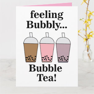 Bubble Tea Funny  Card