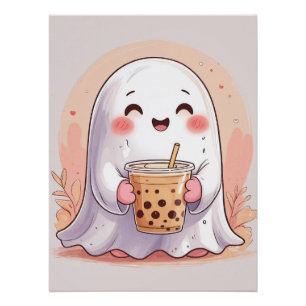 Bubble Tea Ghost Poster