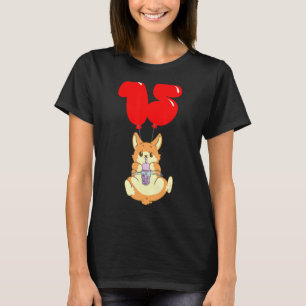 Bubble Tea Hamster 15th Birthday Kids Balloon Pa T-Shirt