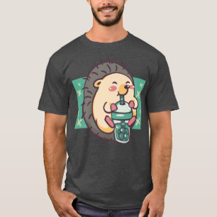 Bubble Tea Hedgehog Funny Boba Tea 450 T-Shirt