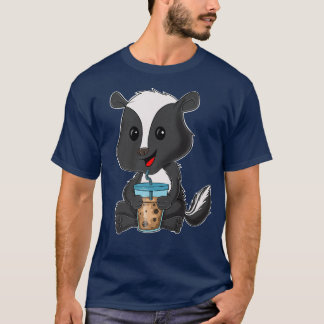 Bubble Tea Kawaii Skunk I Boba Tea Otaku Skunk Pre T-Shirt