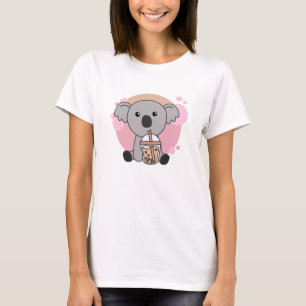 Bubble Tea Koala With Chocolate Sweet T-Shirt