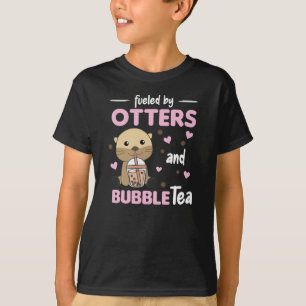 Bubble Tea Otter Chocolate Sweet Animals Boba T-Shirt