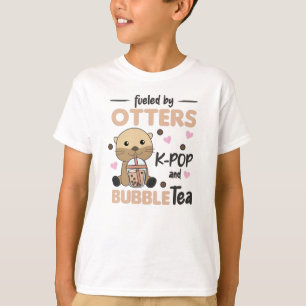 Bubble Tea Otter With Chocolate Cute Animals T-Shirt