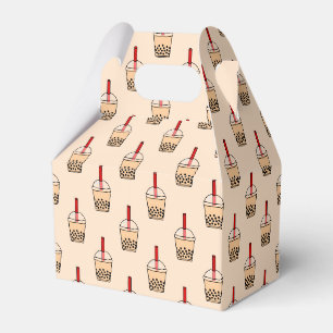 Bubble Tea Pattern Favor Box
