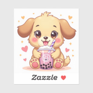 Bubble Tea Pup – Kawaii Puppy with Boba Cup