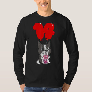 Bubble Tea Puppy   14th Birthday   Kids Balloon Pa T-Shirt