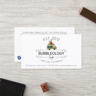 Bubble Tea Shop Loyalty Card