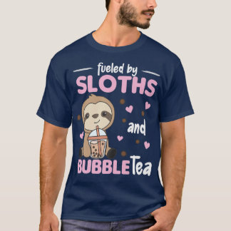 Bubble Tea Sloth With Chocolate Tea Cute Sloths Pr T-Shirt