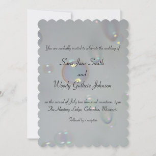 Bubble Time Wedding Invitation