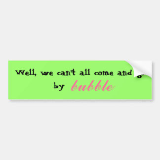 Bubble Travel Bumper Sticker
