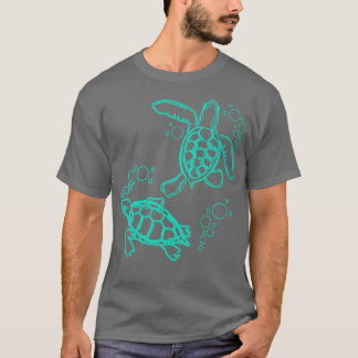 Bubble Turtles Cute Turtle T-Shirt