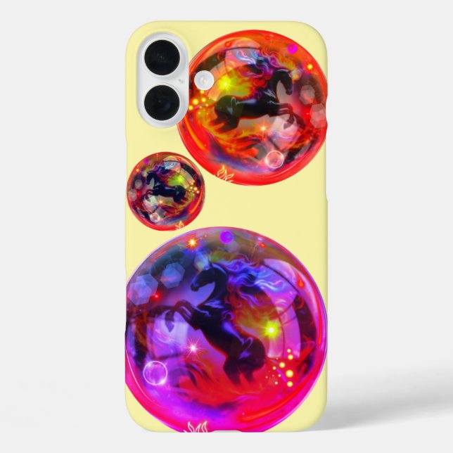 Bubble unicorn iPhone 13 case (Back)