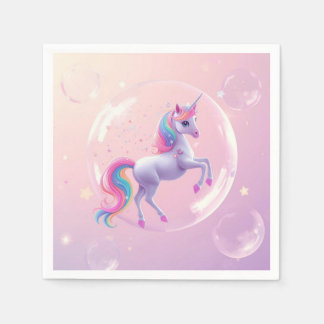 Bubble Unicorn Napkin
