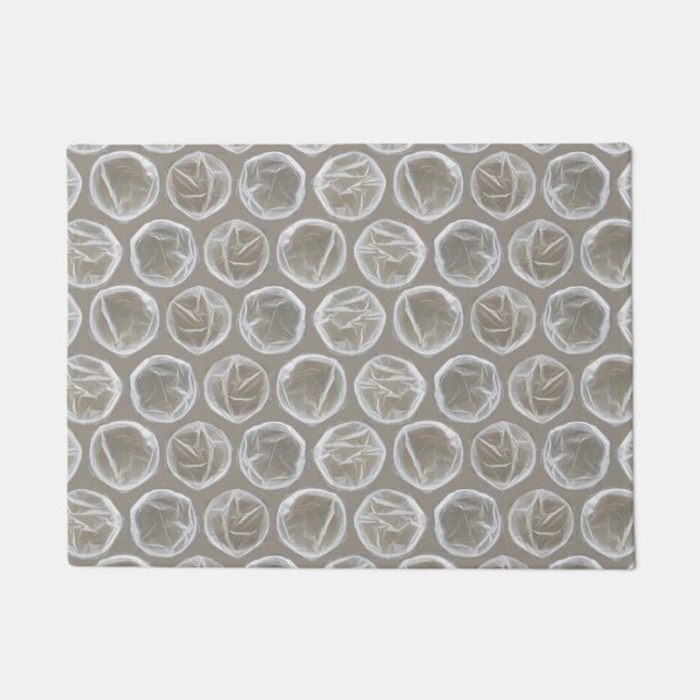 bubble wrap door mat doormat (Front)