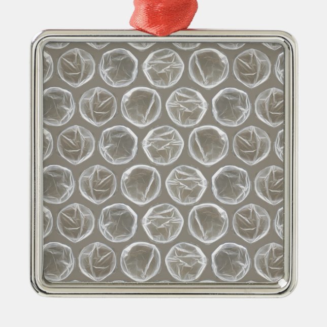 bubble wrap metal ornament (Front)
