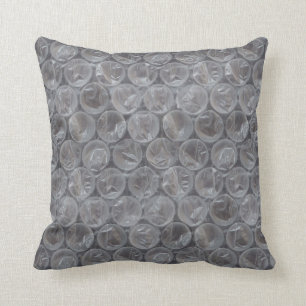 Bubble wrap throw pillow