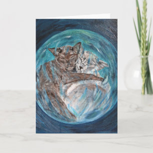 Bubblecats in Cyberspace Card