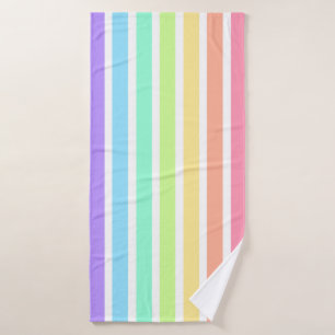 Bubblegum arc-en-ciel et bandes blanches