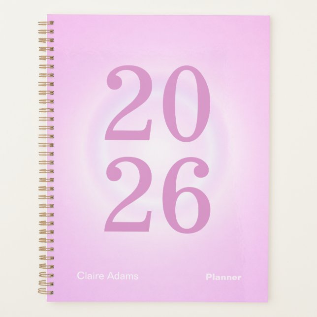 Bubblegum Aura Big Year Planner (Front)