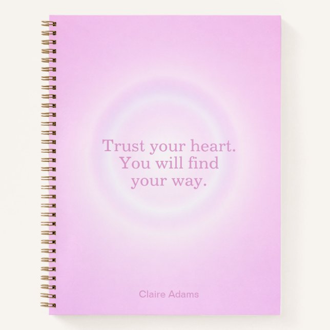 Bubblegum Aura Message Notebook (Front)