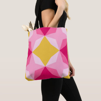 Bubblegum Diamond Motif Tote Bag