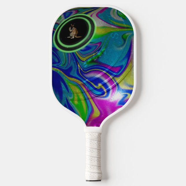 Bubblegum Lawn Bowl, Pickleball Paddle (Front)