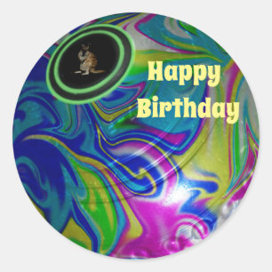 Bubblegum pelouse Bowl, Stickers d'anniversaire ro