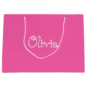 Bubblegum Pink Colour Baby Shower Gift Bag