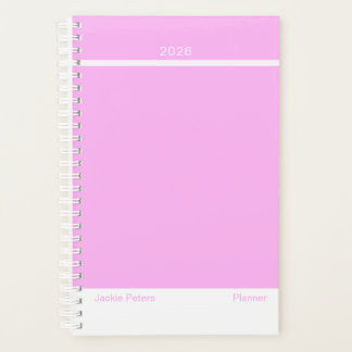 Bubblegum Pink Minimalist Planner
