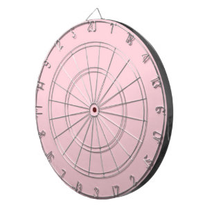 Bubblegum Pink Pretty And Yummy Solid Colour Dartboard