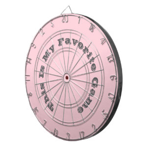 Bubblegum Pink Pretty And Yummy Solid Colour Dartboard