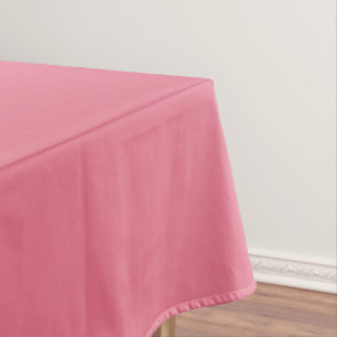 Bubblegum Pink Solid Colour Print, Rouge Blush Pin Tablecloth