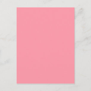 Bubblegum Pink Trend Colour Customized Template Postcard