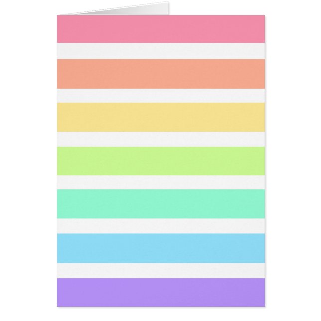 Bubblegum rainbow and white stripes (Front)