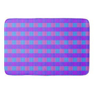 Bubblegum Tartan Print, Bath Mat