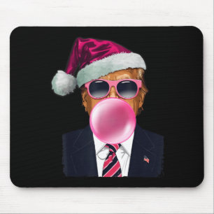 Bubblegum Trump Blowing Bubble Gum Christmas Nk Tr Mouse Pad