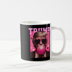 Bubblegum Trump Blowing Bubble Gum Christmas Pink Coffee Mug