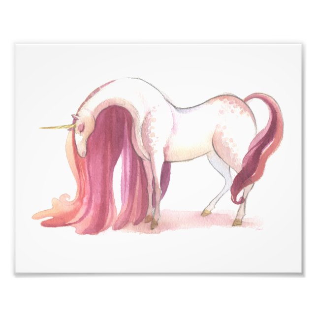 Bubblegum Unicorn photo print (Front)