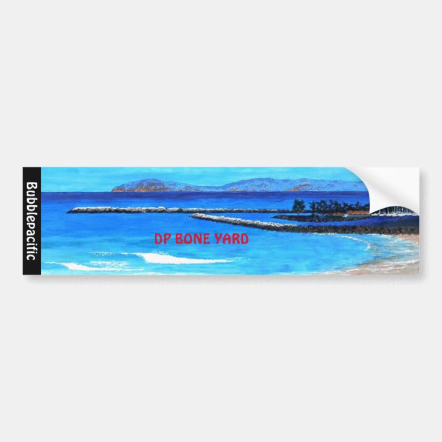 Bubblepacific bumper stickers, dp harbour sticker (Front)