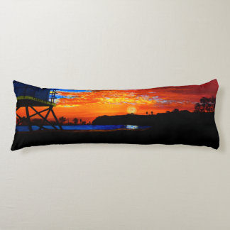 Bubblepacific pillows, Dana point lifeguard tower Body Pillow