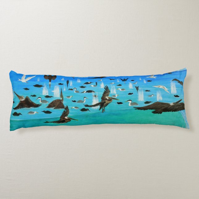 Bubblepacific pillows, pelican lovers body pillow (Back)