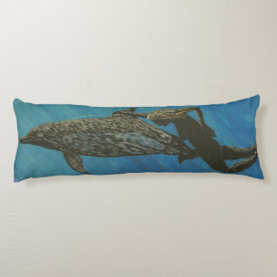 Bubblepacific pillows, swimming with dolphins body pillow